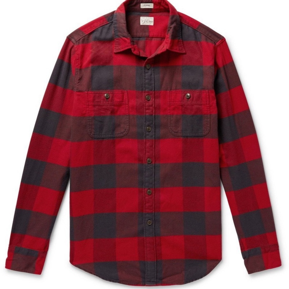 J.Crew Buffalo-Check Cotton-Flannel Shirt XLT- Men - Picture 4 of 6